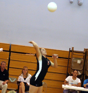 Kaylee Uhlenkott goes for a kill.