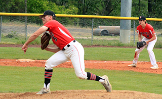 Chase Kaschmitter started the game against Genesee and ran into trouble in the fourth inning.